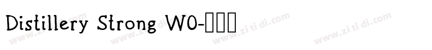 Distillery Strong W0字体转换